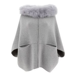 Giovi Women Wool And Cashmere Poncho